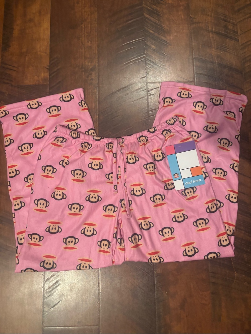 Paul Frank Pink Monkey Print Women's Pajama Pants
